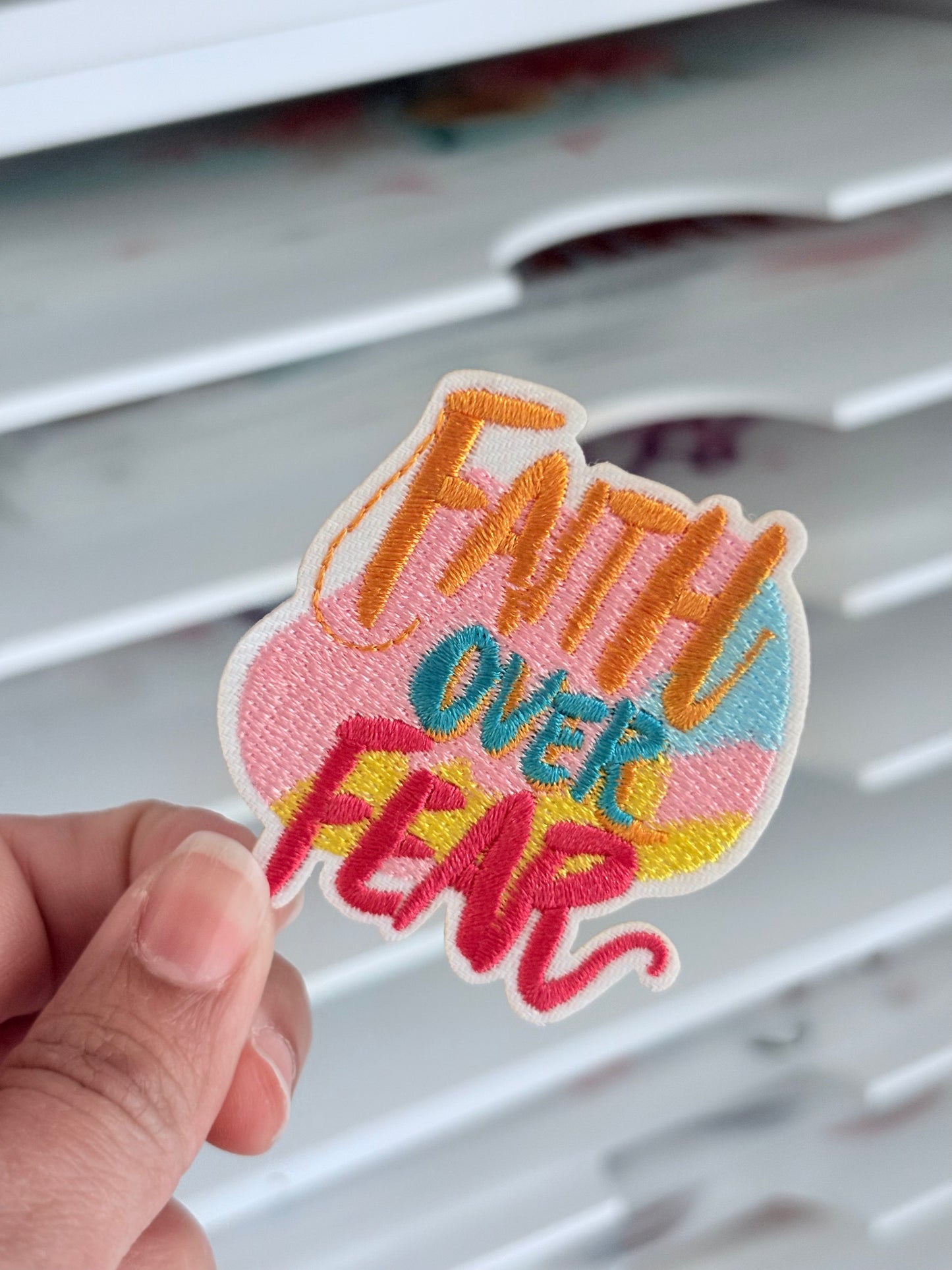Faith Over Fear Small Patch