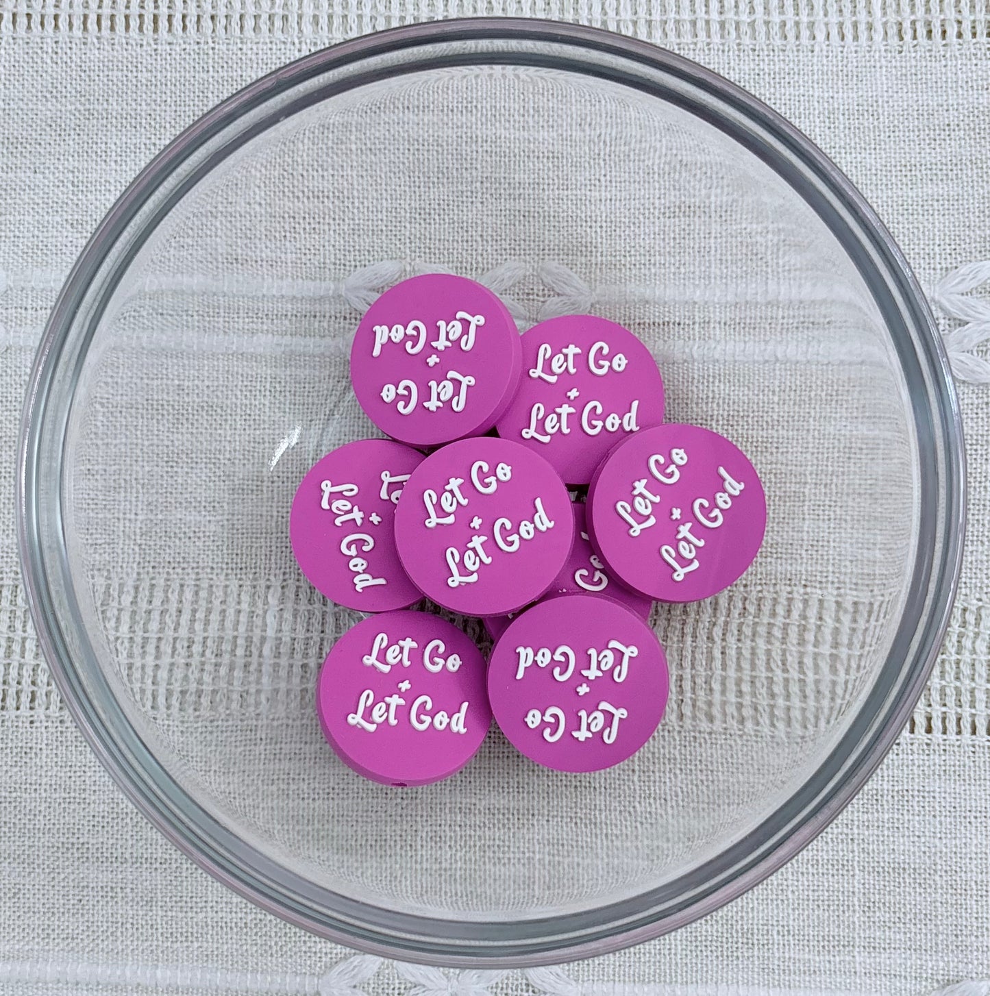 Let Go Let God Focal Bead
