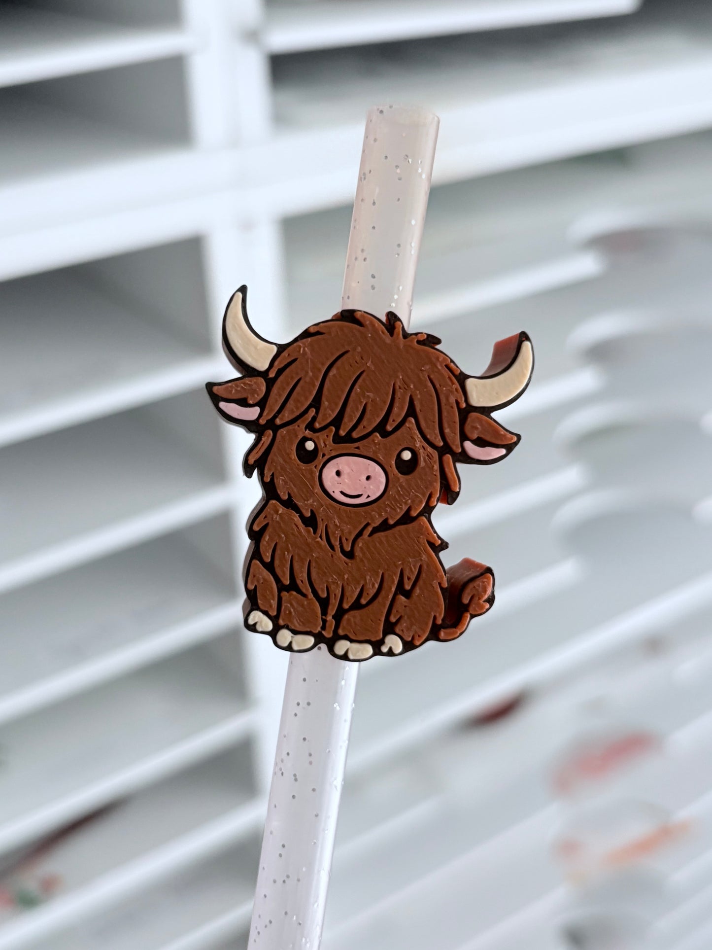 Baby Highland 3D Straw Topper
