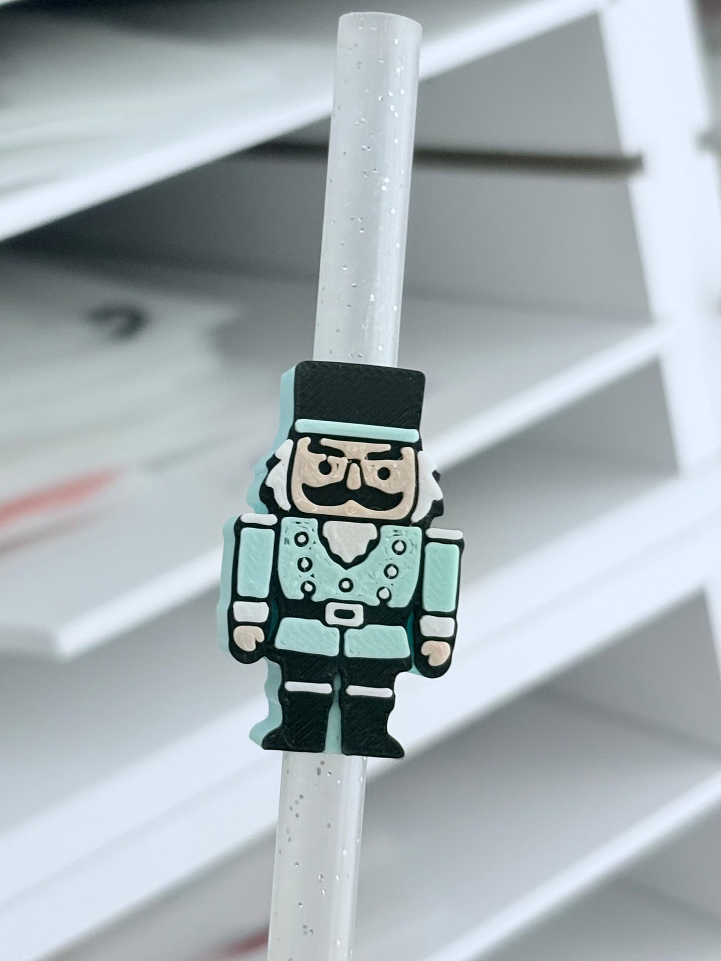 Mint Nutcracker 3D Straw Topper