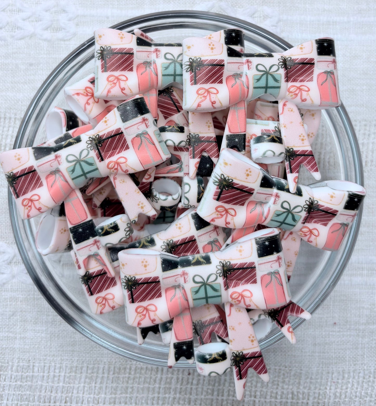 Gifts Silicone Bow Straw Topper