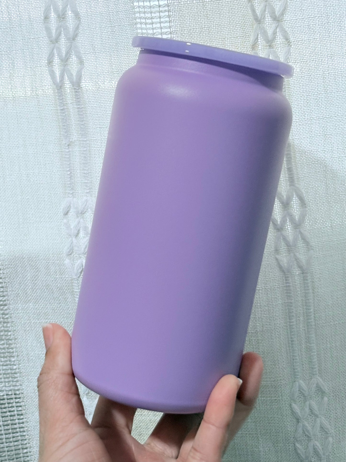 16oz Stainless Steel Light Purple Matte Finish Blank Cup