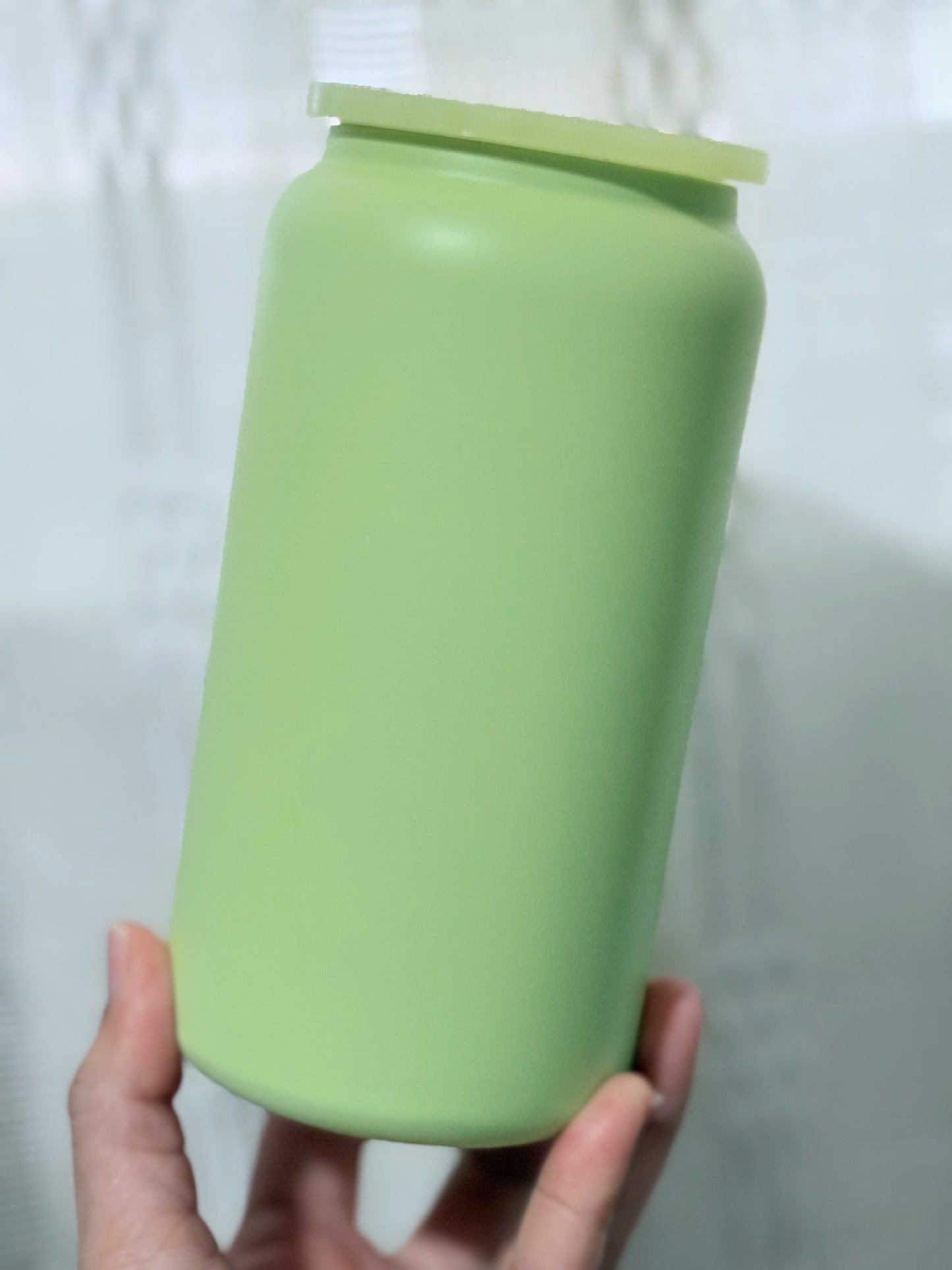 16oz Stainless Steel Light Green Matte Finish Blank Cup