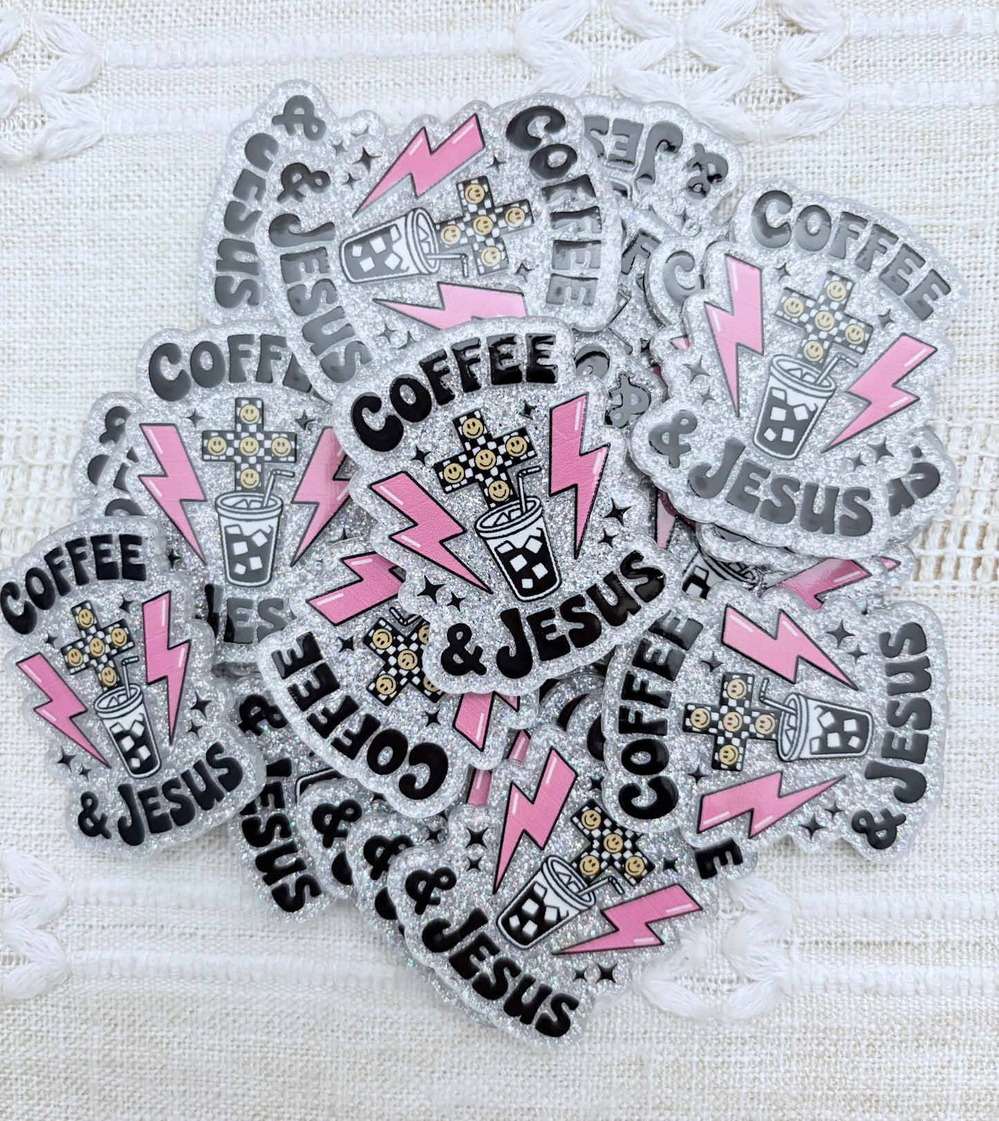 Jesus & Coffee Acrylic Flatback