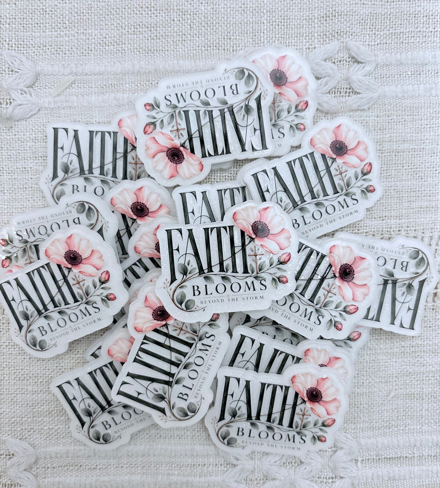 Faith Blooms Acrylic Flatback