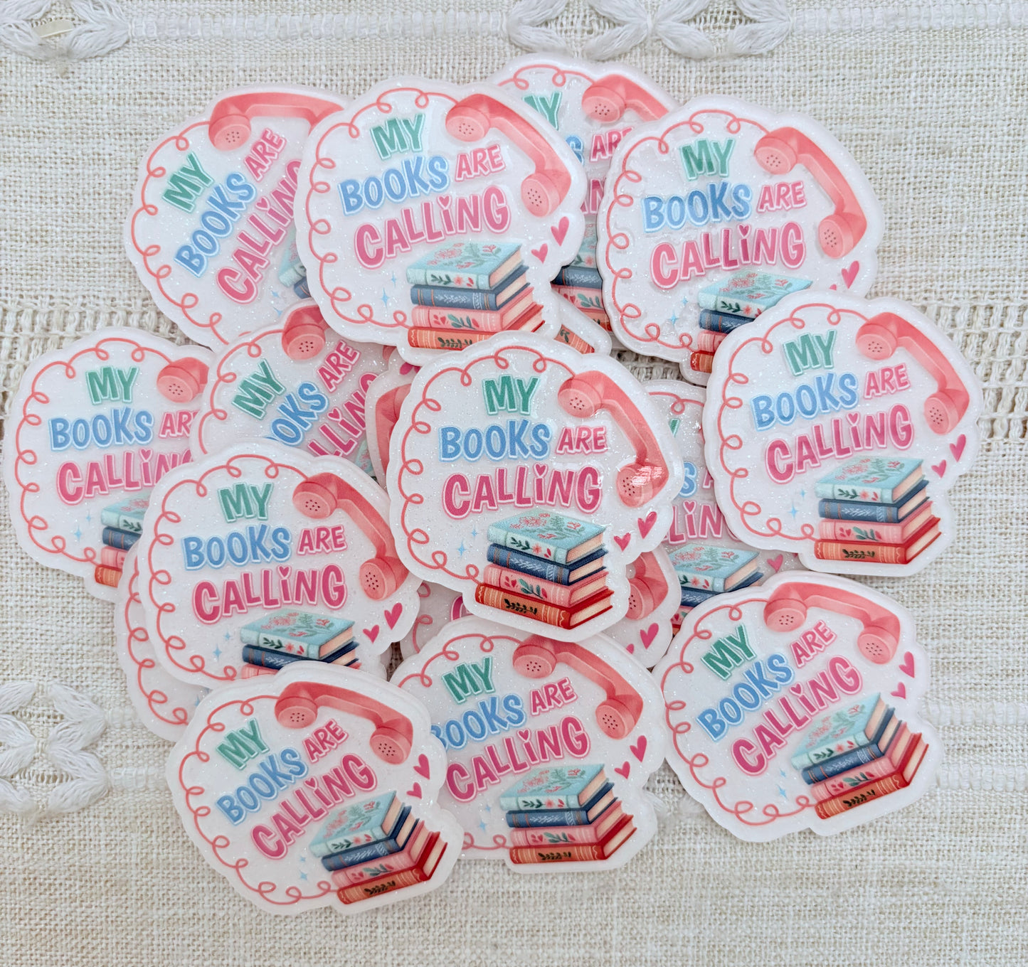 Books Are Calling Acrylic Flatback