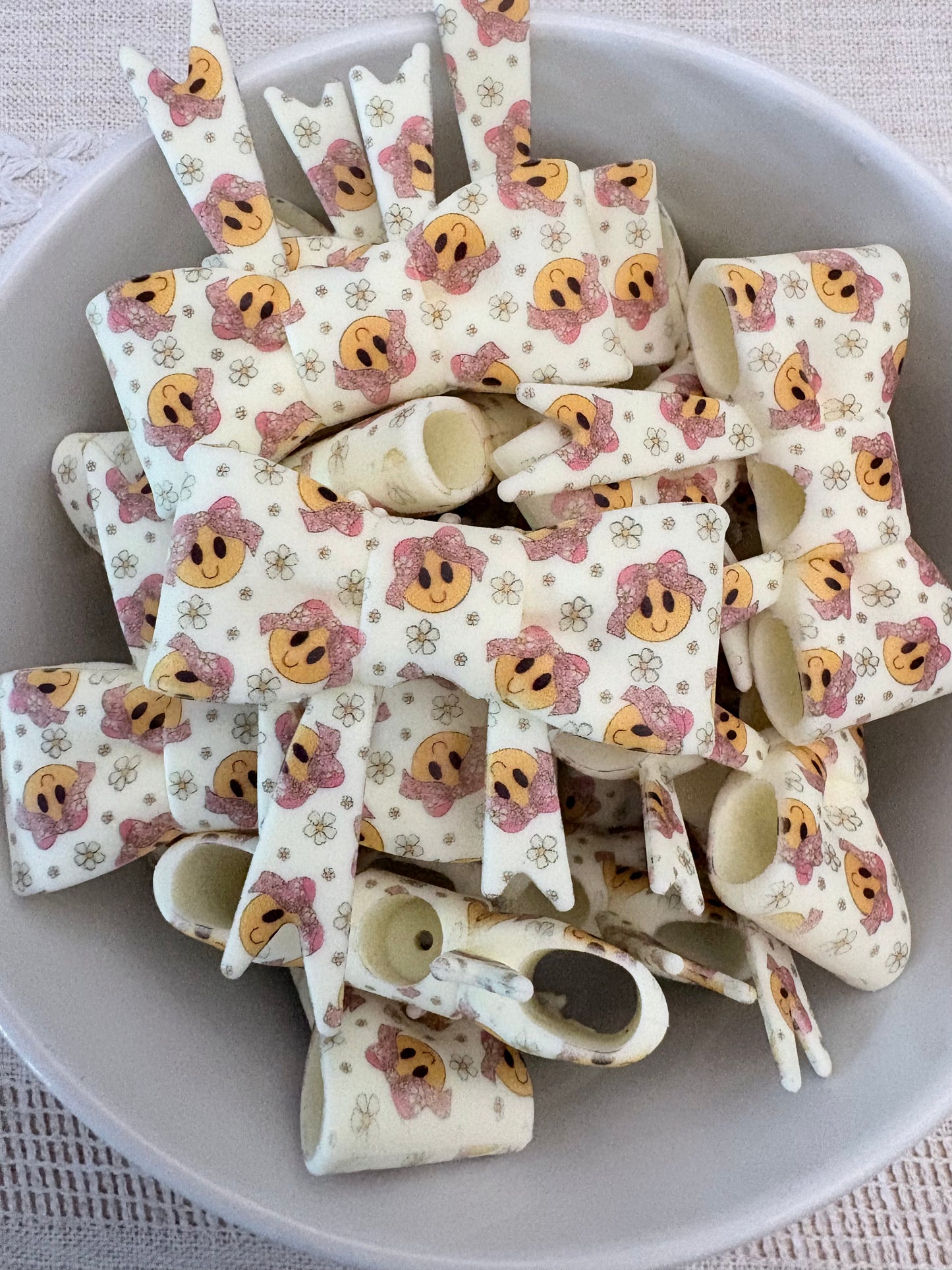 Smiley Silicone Straw Topper