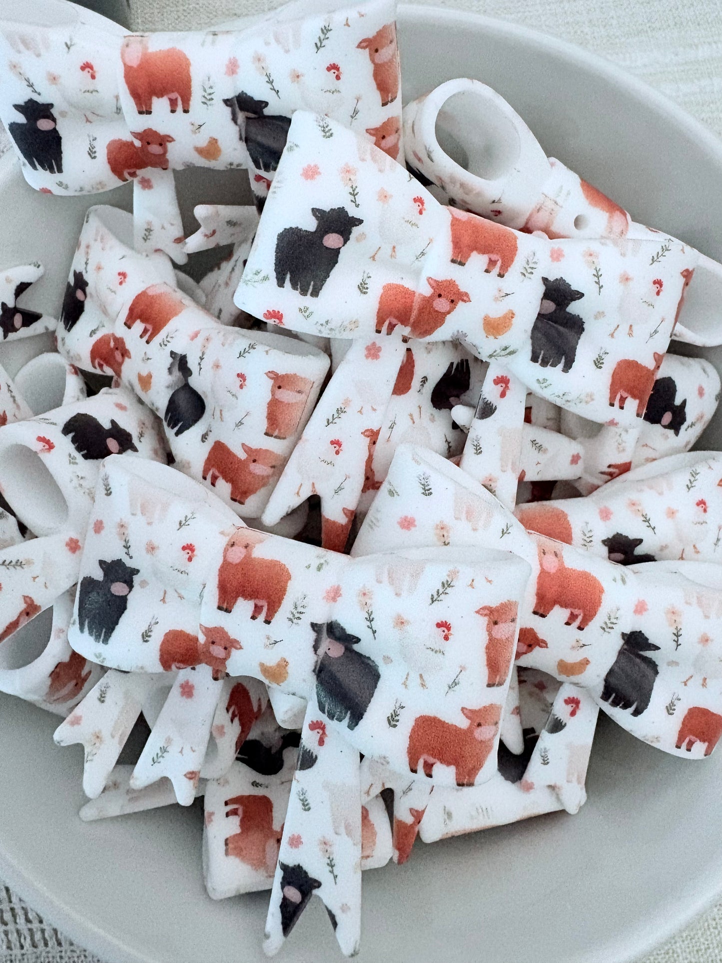 Cute Cows Straw Topper