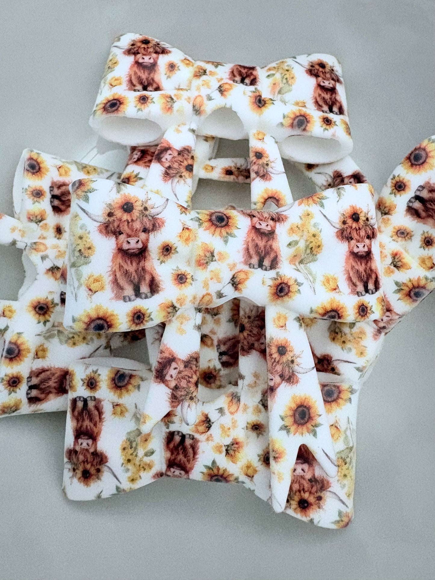 Cows and Sunflowers Silicone Straw Topper