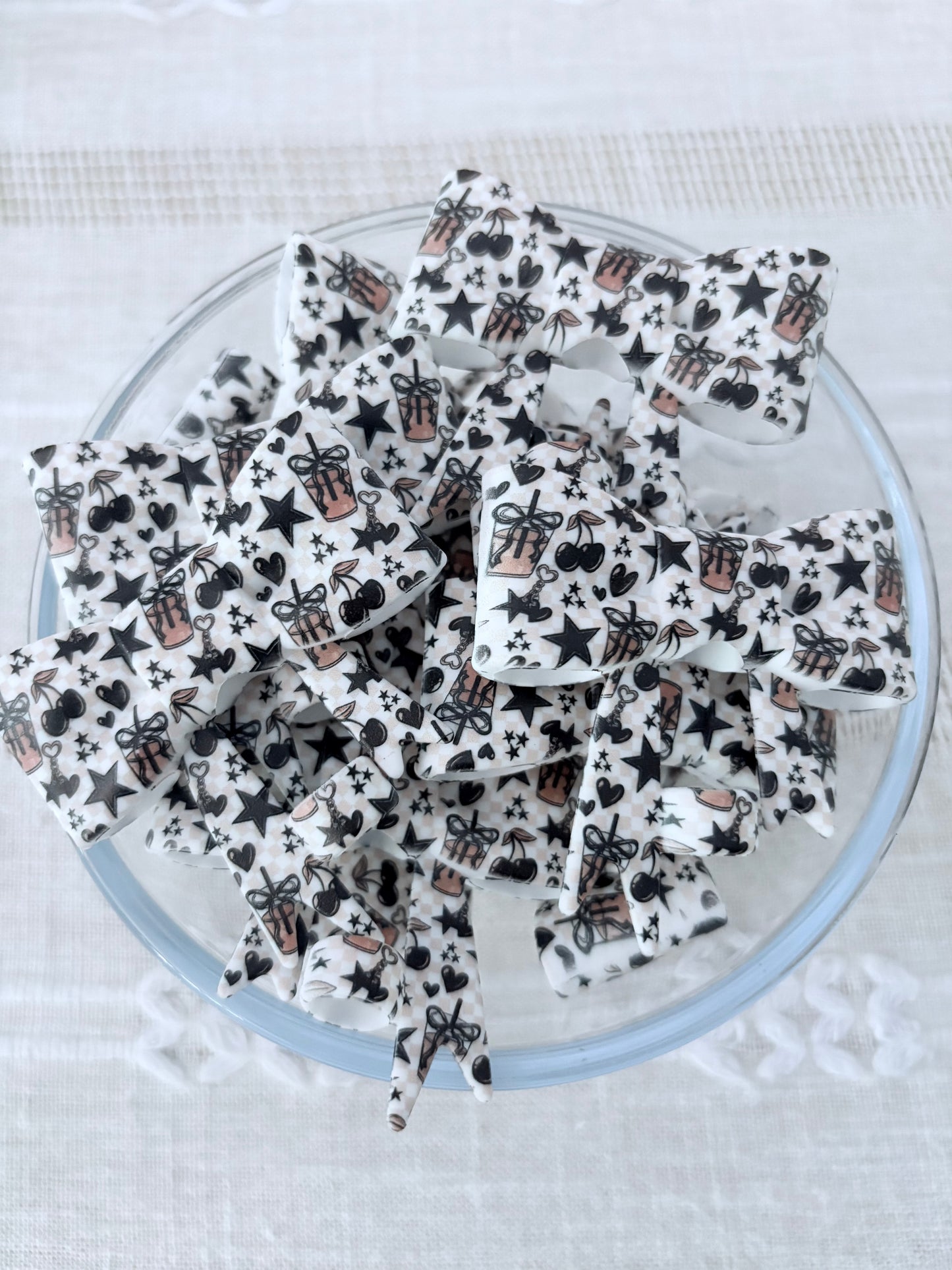 Iced Coffee Silicone Straw Topper