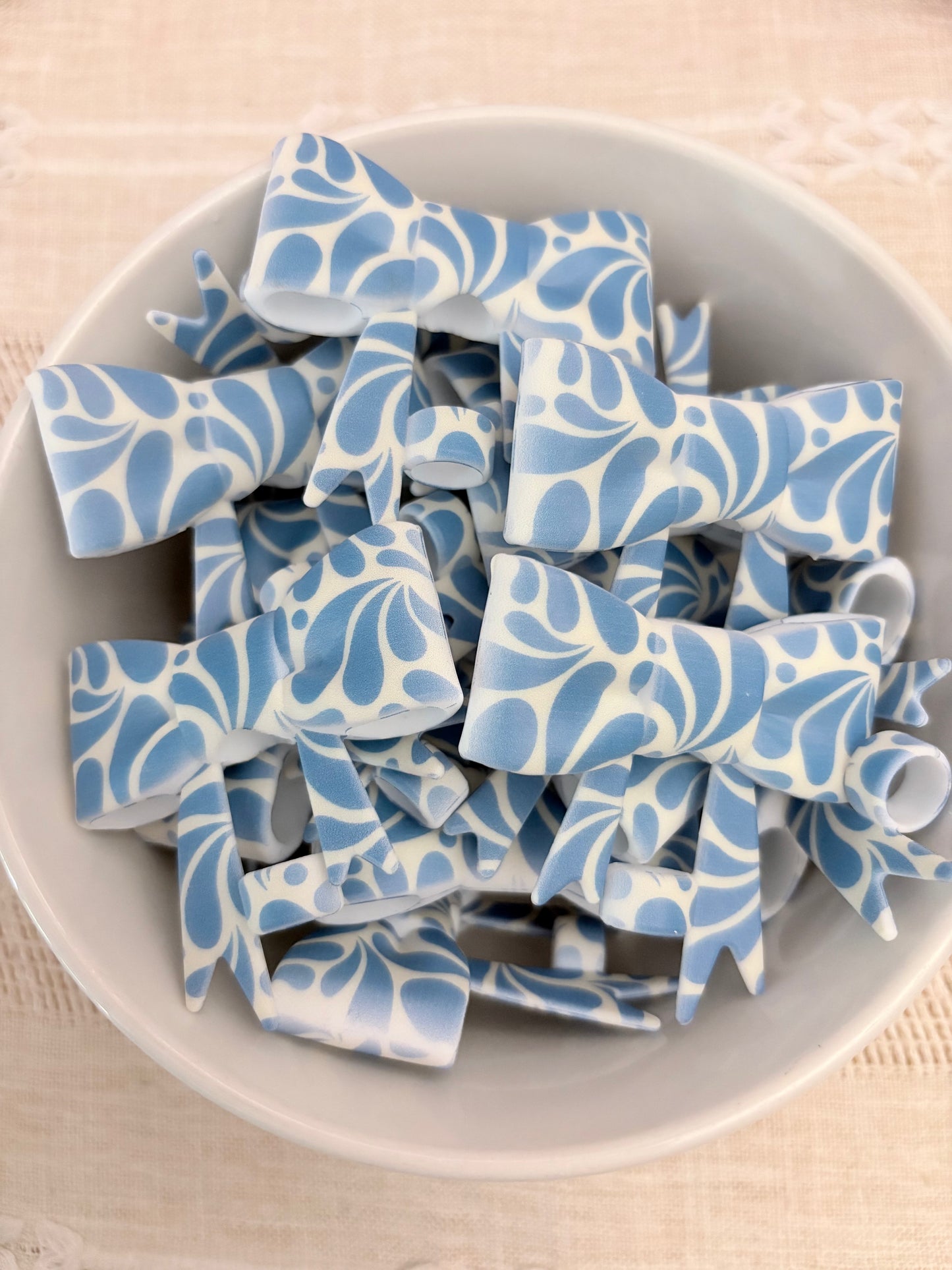 Blue Talavera Silicone Straw Topper