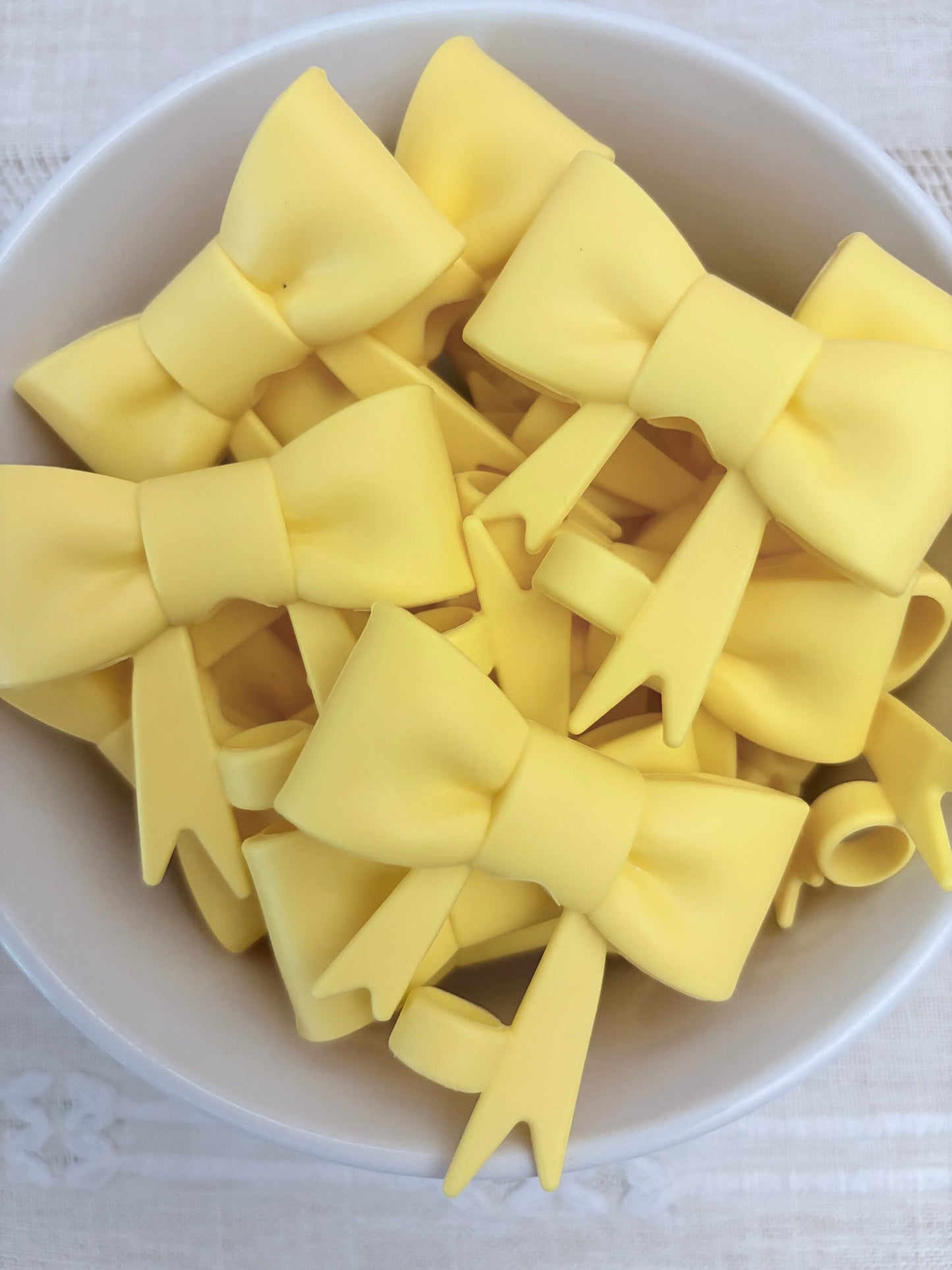 Yellow Silicone Straw Topper