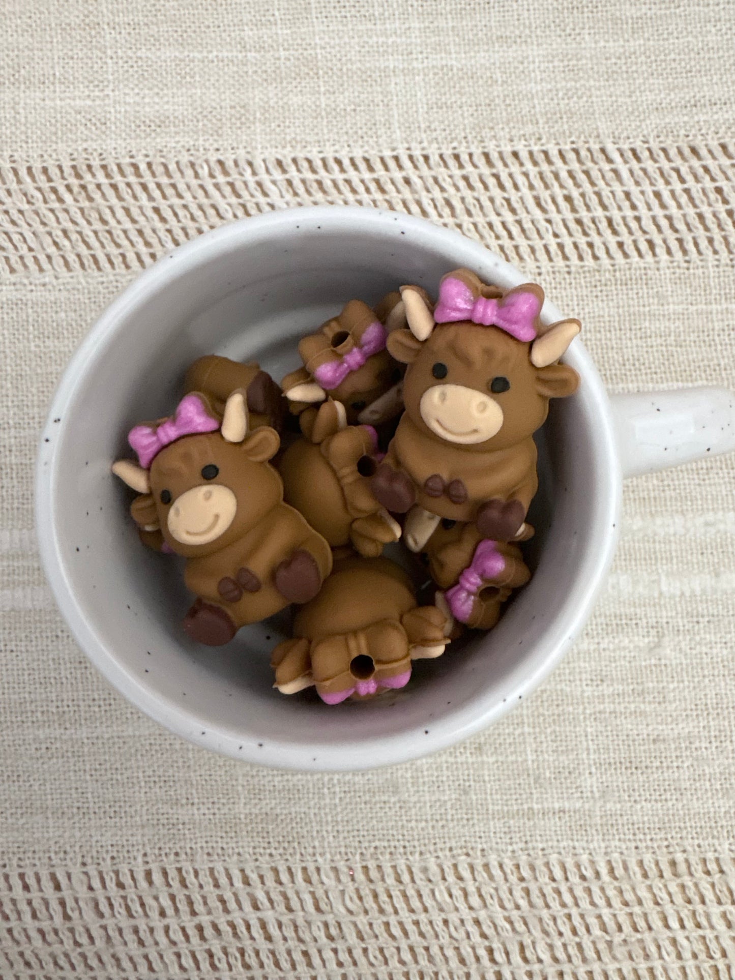 Girl Cow Focal Bead