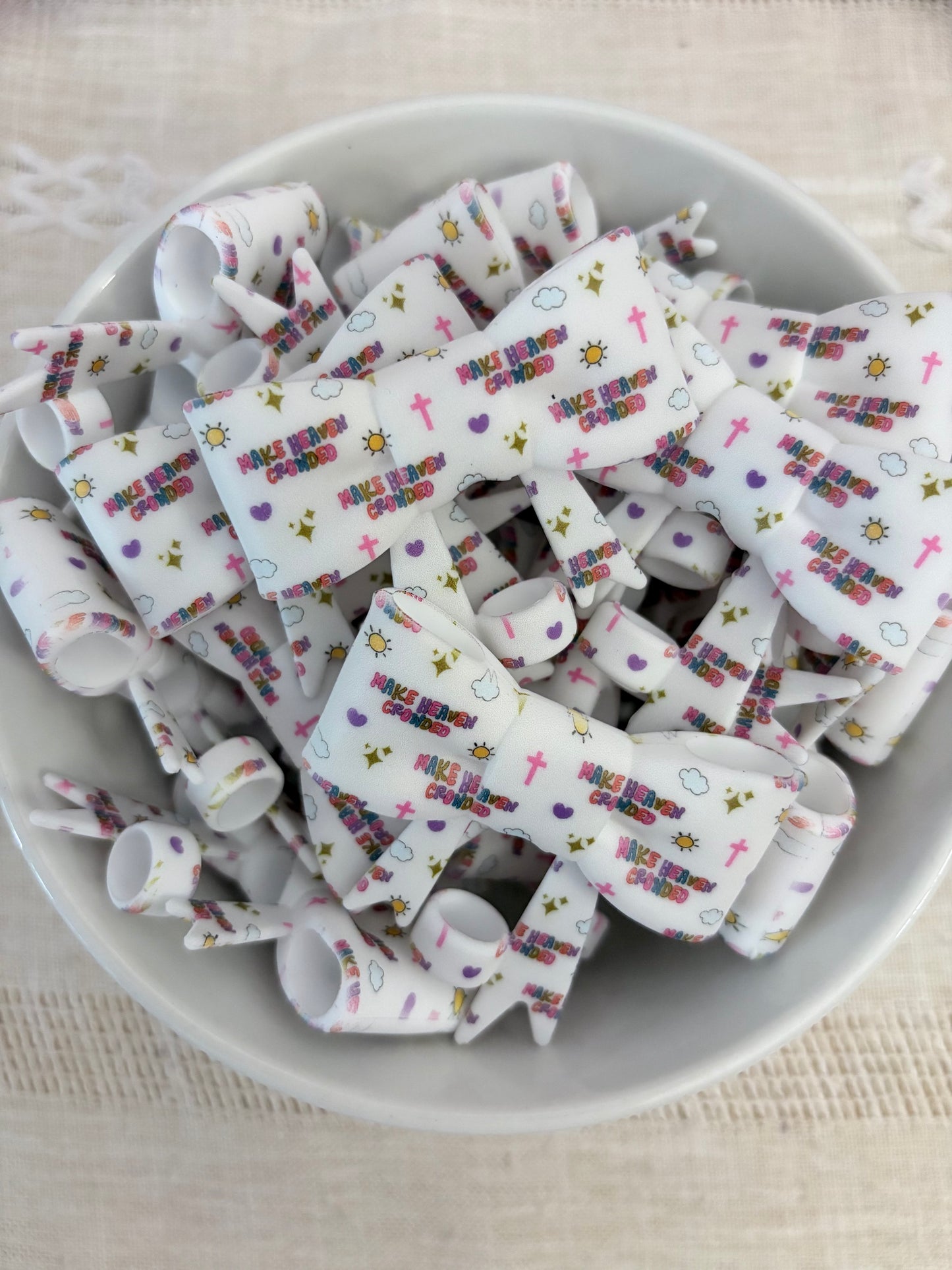 Make Heaven Crowded Silicone Straw Topper
