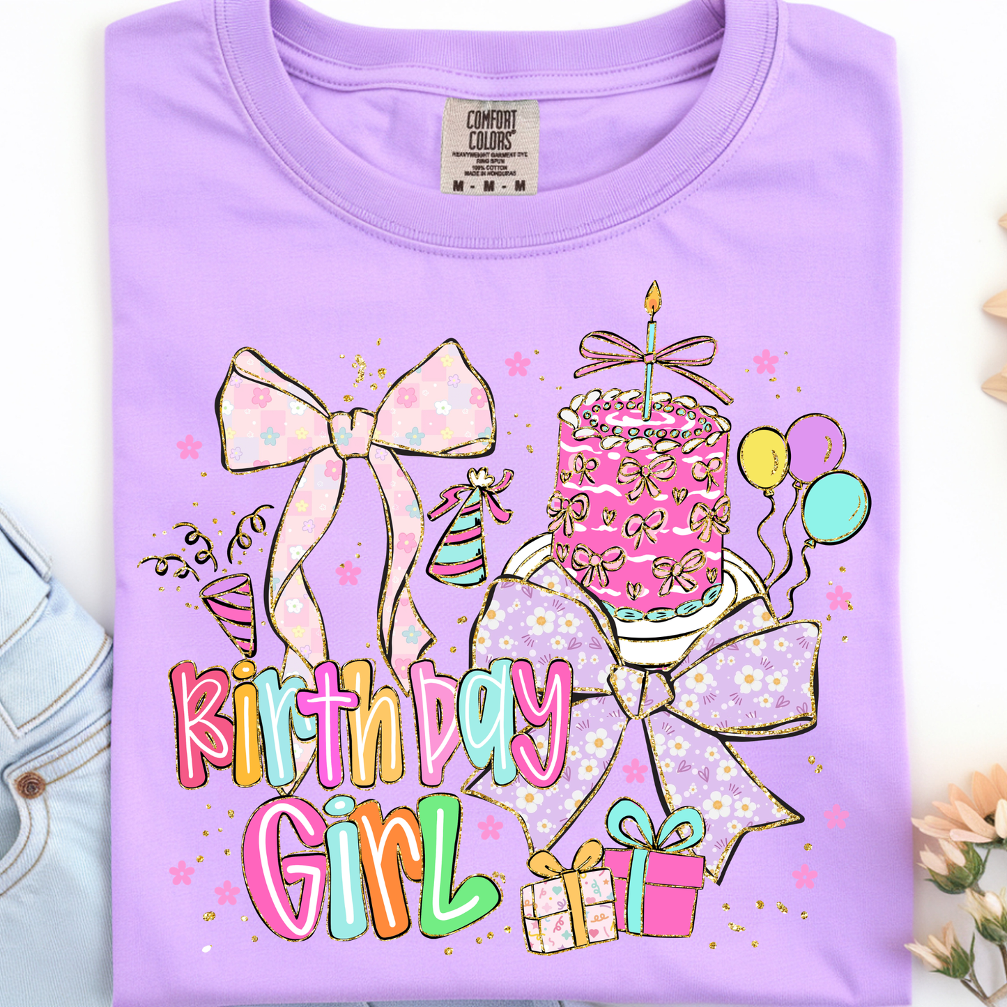 Birthday Girl Kids DTF Print