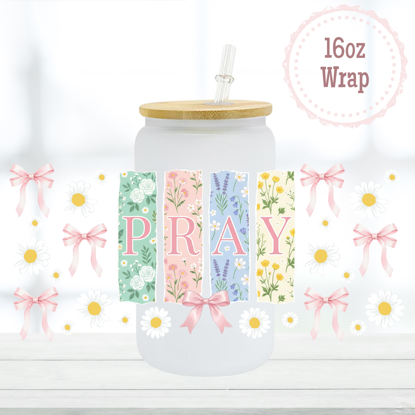 Pray 16oz UVDTF Cup Wrap