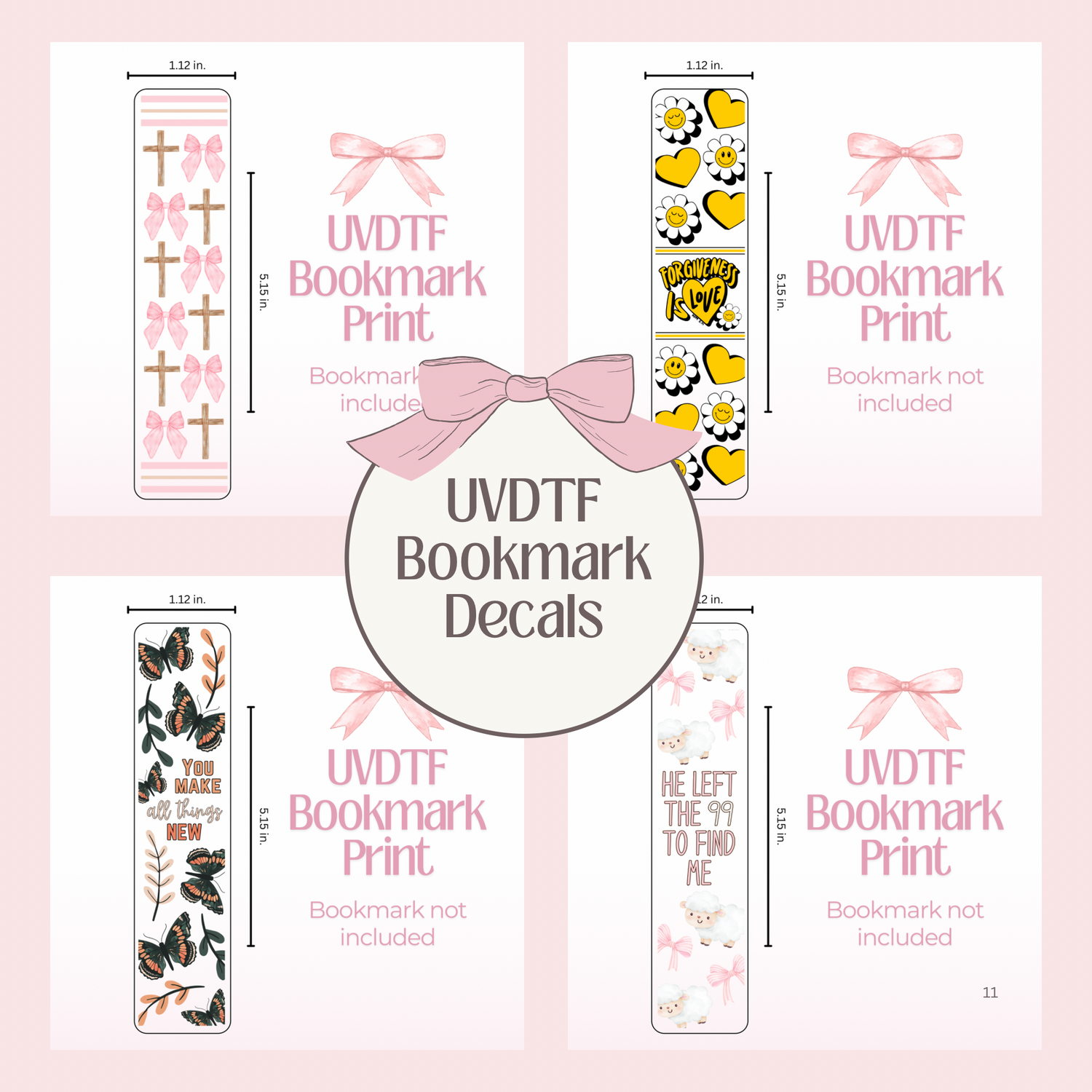 UVDTF Bookmarks