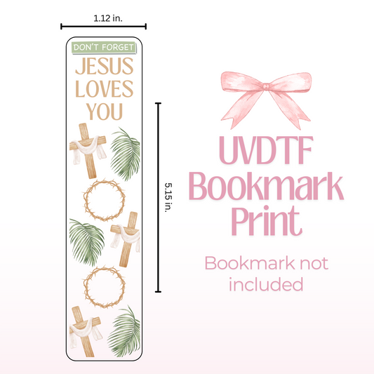 Jesus Loves You Double Sided Bookmark