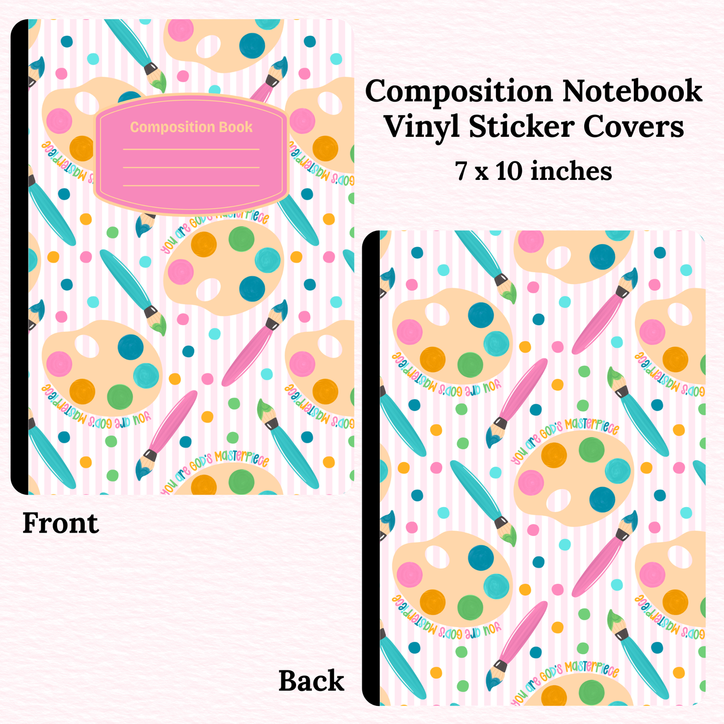 God's Masterpiece Composition Notebook Vinyl Cover