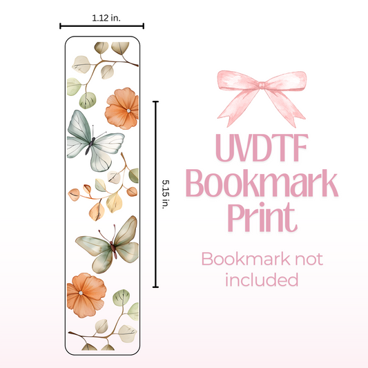 Boho Butterflies Double Sided Bookmark