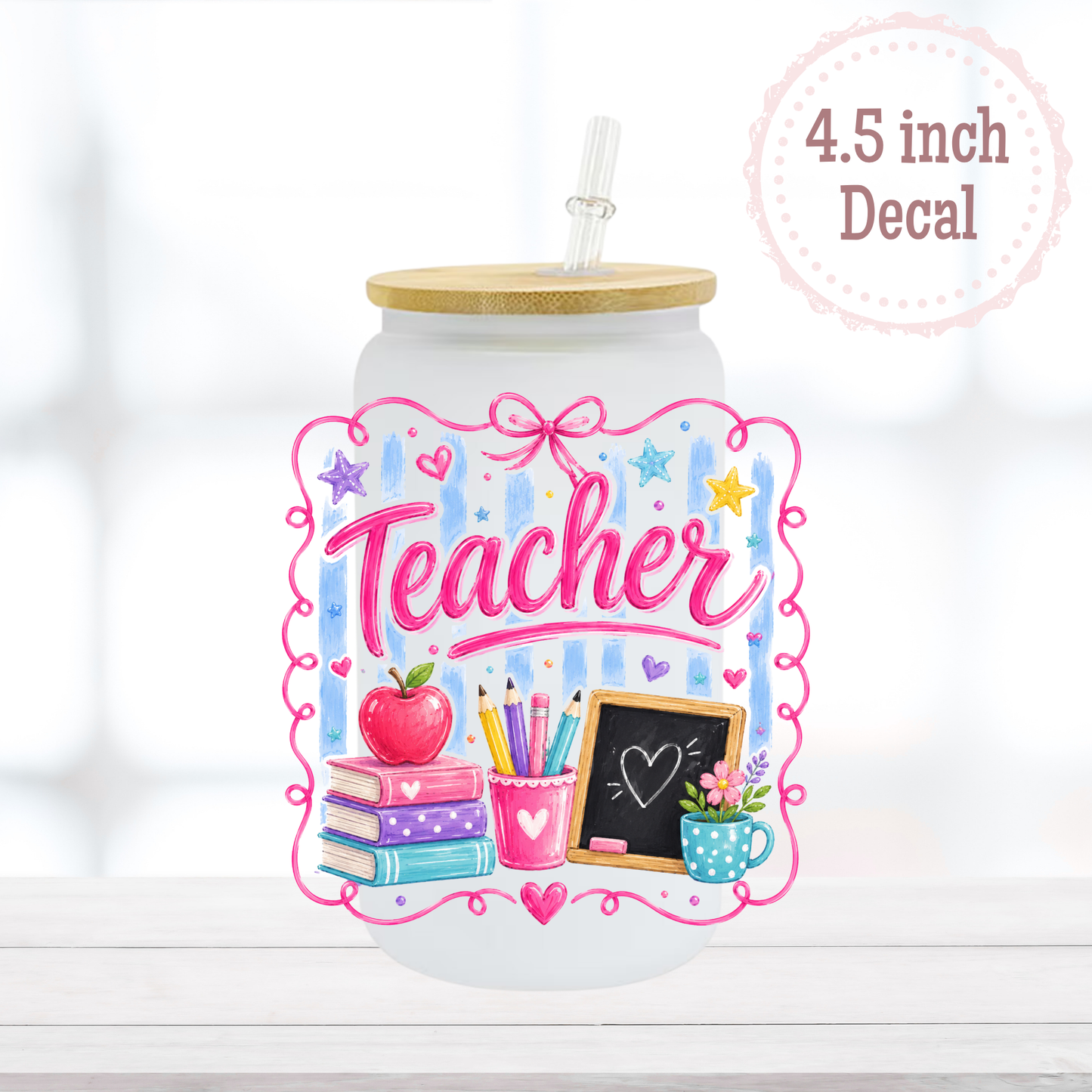 Teacher UVDTF Decal