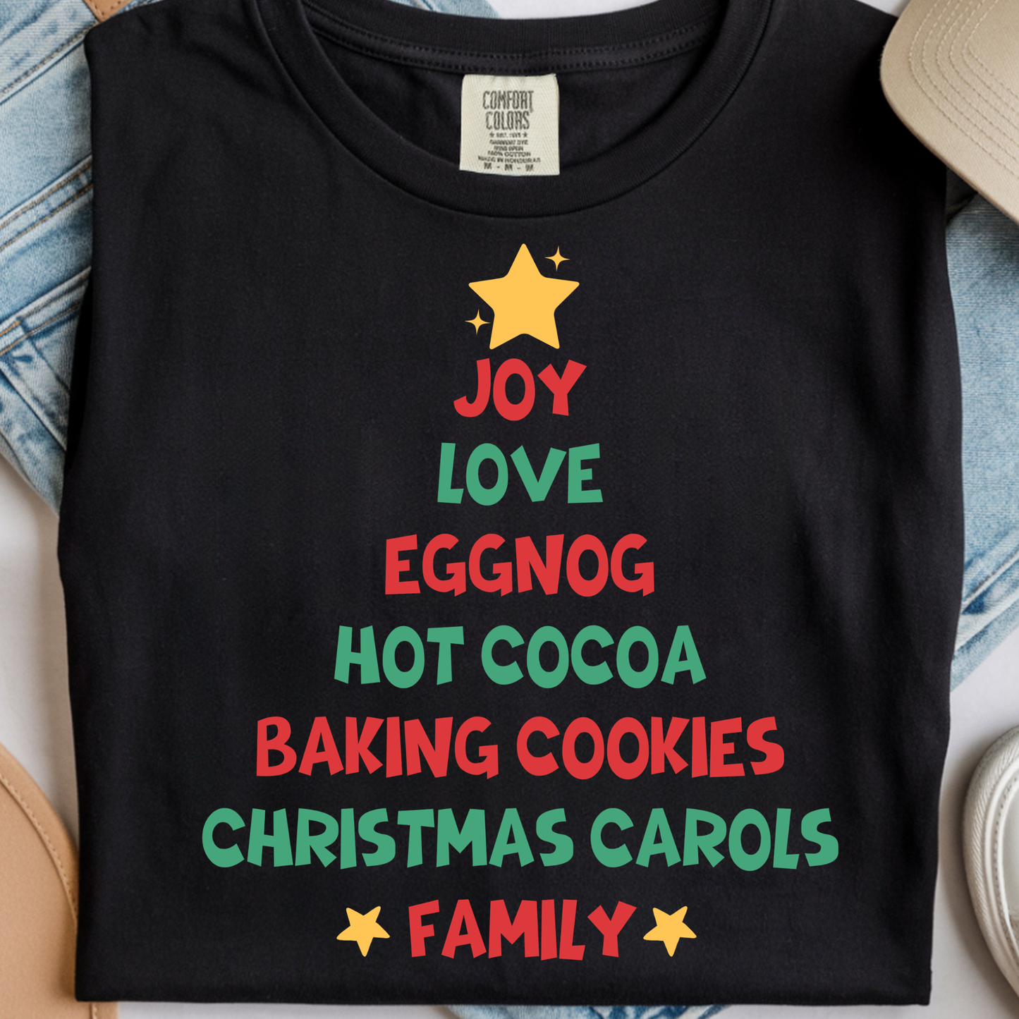 Christmas Words DTF Print Adult & Kids