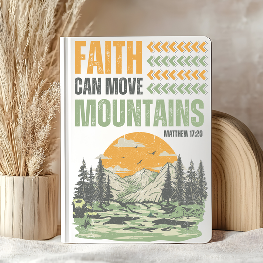Faith Moves Mountains Notebook Decal