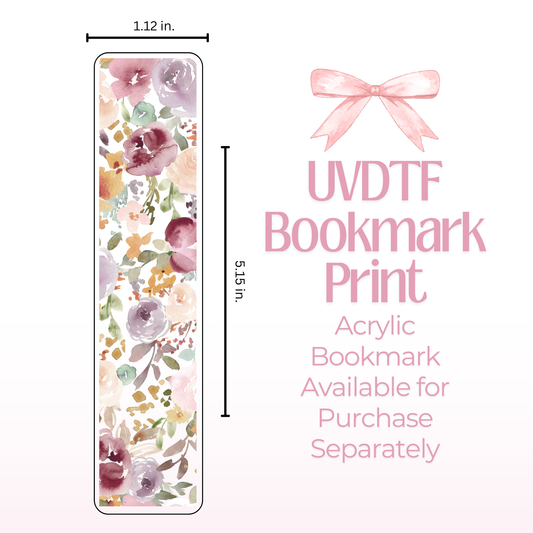 Floral Double Sided Bookmark