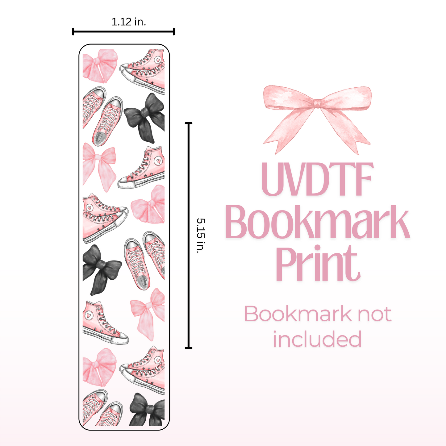 Pink Shoes Double Sided Bookmark