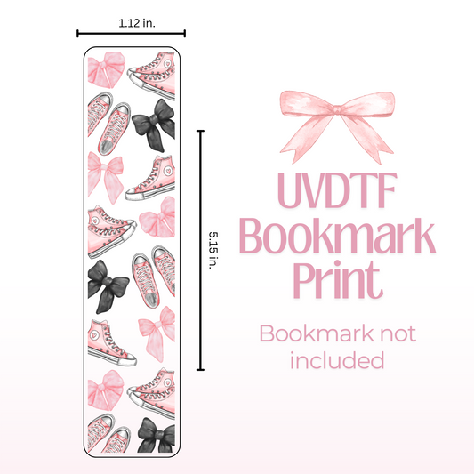 Pink Shoes Double Sided Bookmark