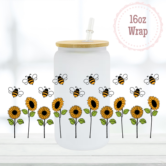 Bees 16oz UVDTF Cup Wrap