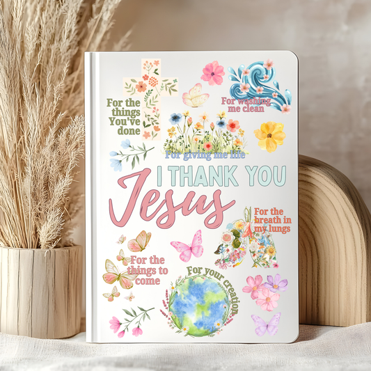 Thank You Jesus A5 Notebook Decal