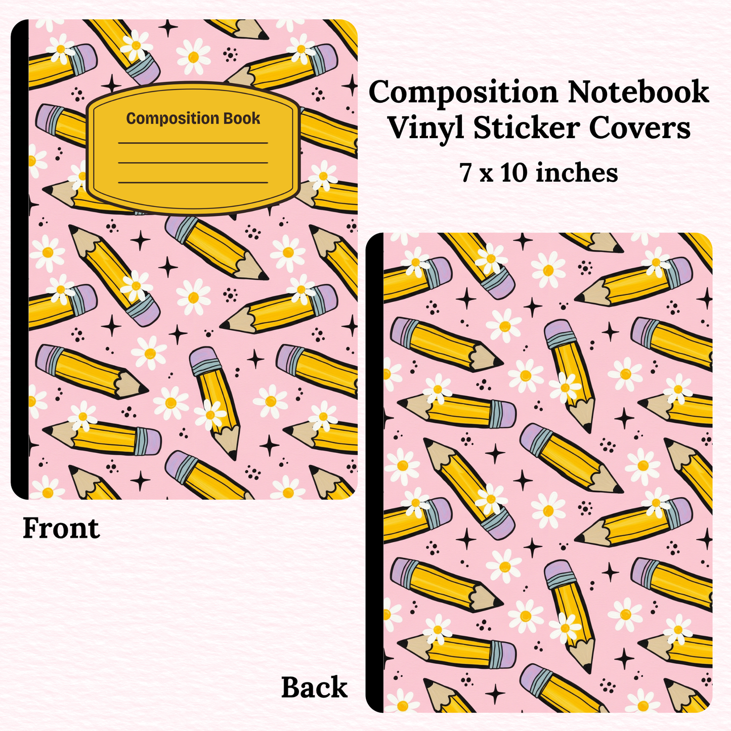 Pencils Composition Notebook Vinyl Cover