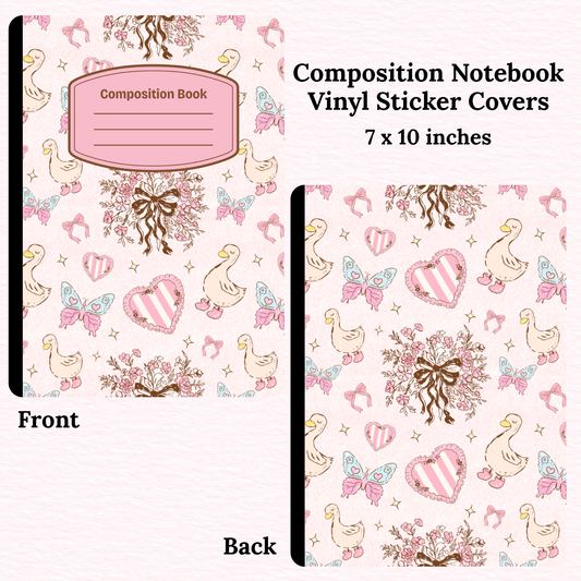 Geese Composition Notebook Vinyl Cover