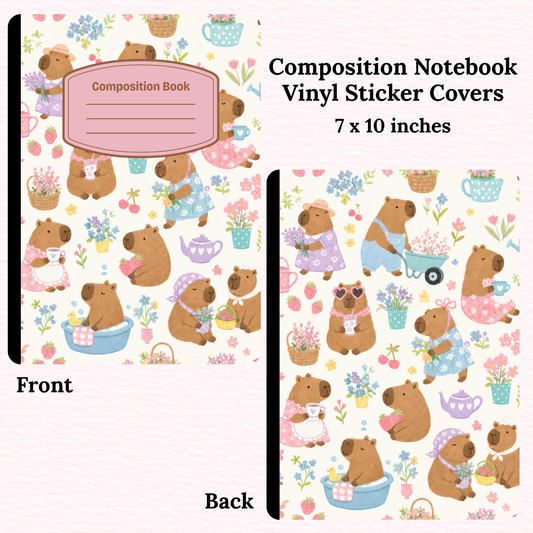 Capybara Composition Notebook Vinyl Cover