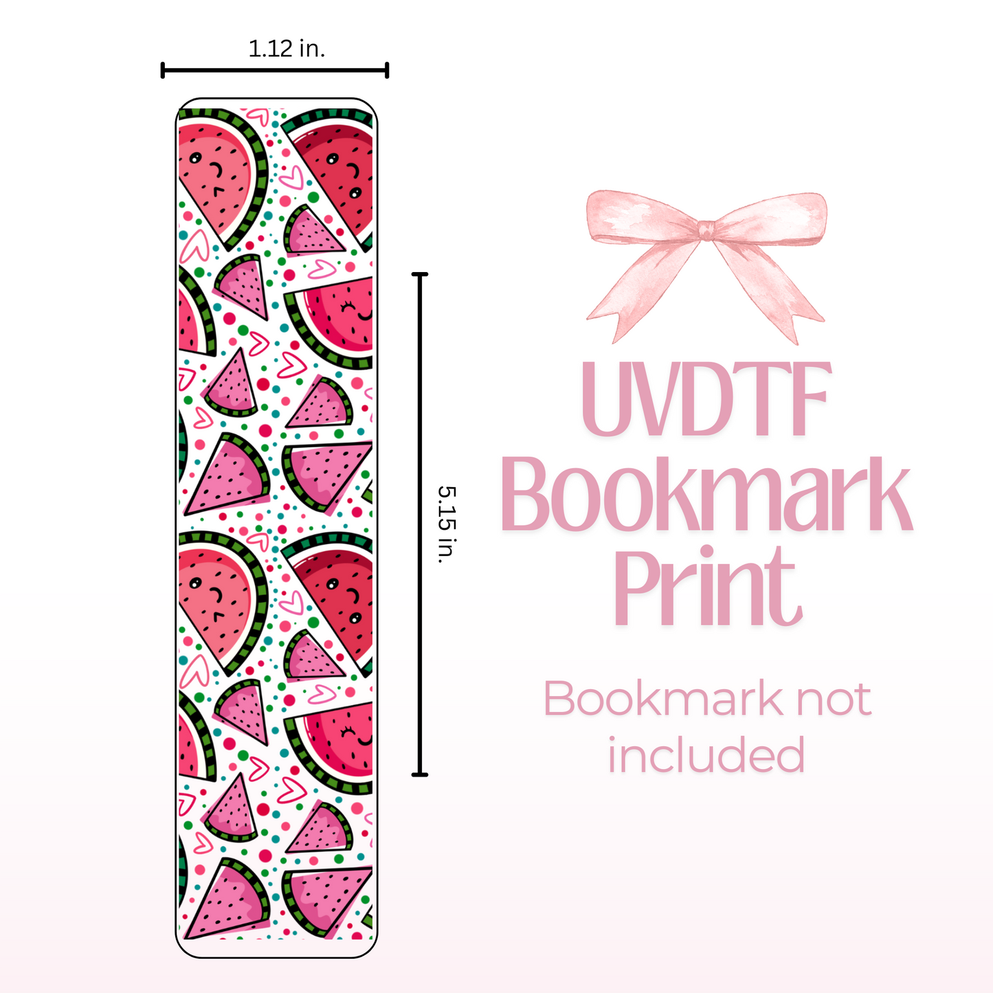 Watermelon Double Sided Bookmark