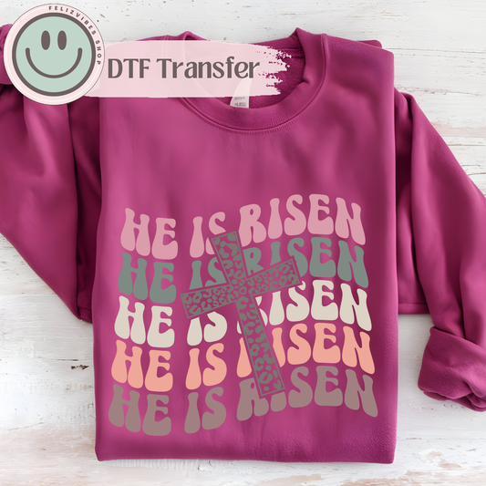 He is Risen Boho DTF