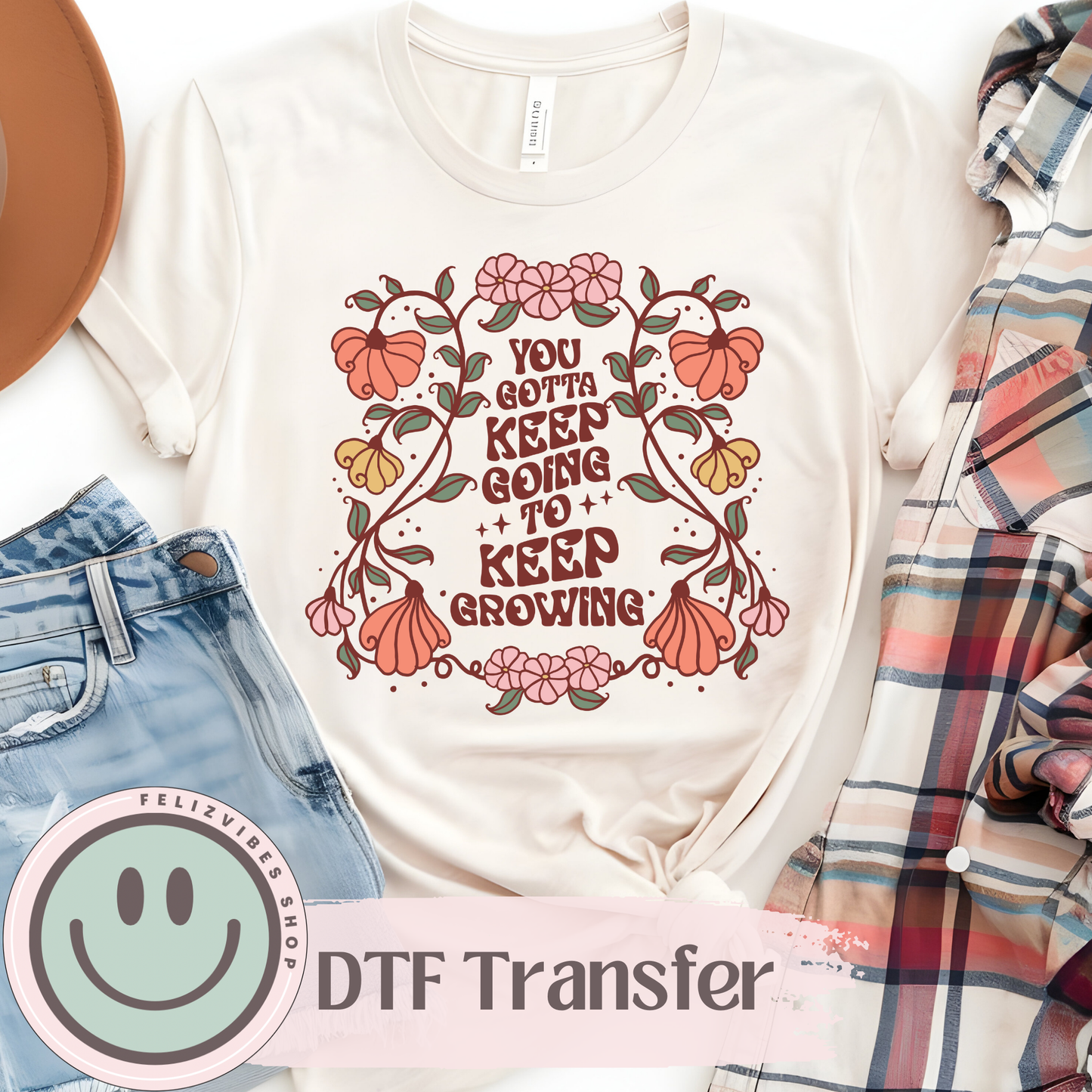 Boho Keep Going DTF Print