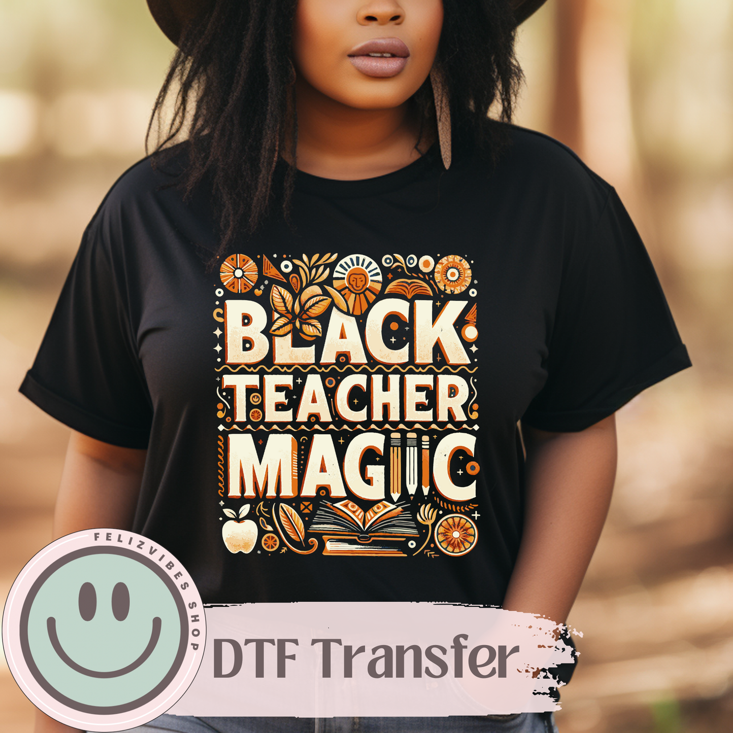 Black Teacher Black History DTF Print