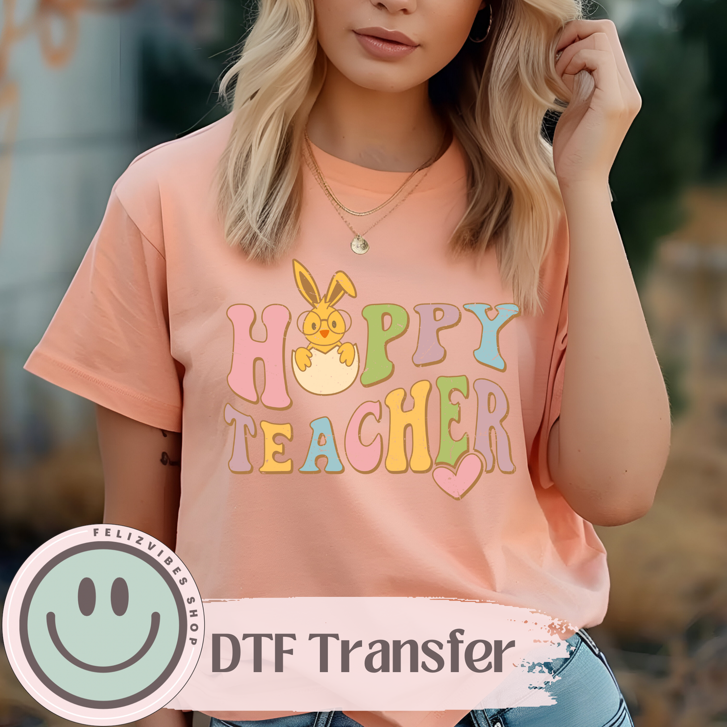 Hoppy Teacher DTF Print