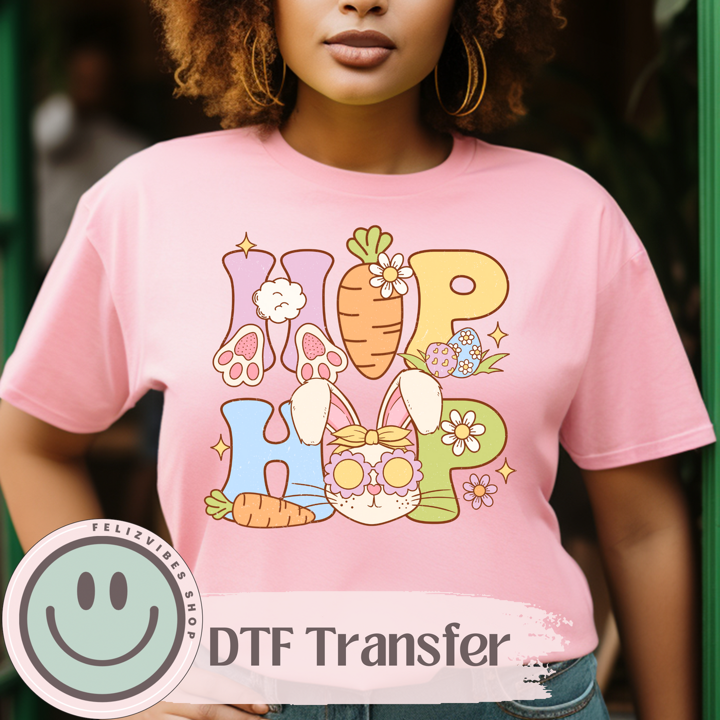 Hip Hop Bunny DTF