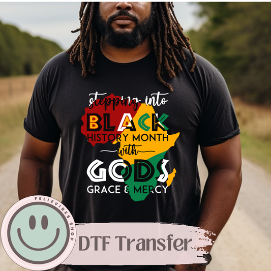 God’s Mercy Black History DTF Print