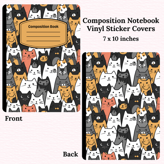 Cats Composition Notebook Vinyl Cover