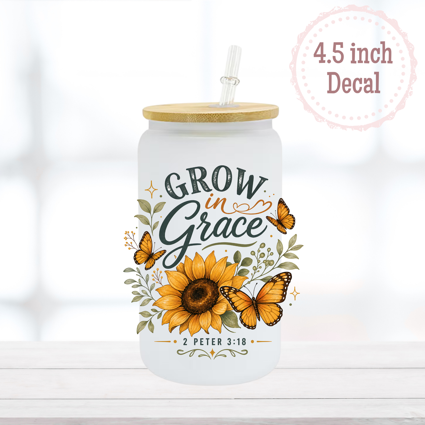 Grow in Grace UVDTF Decal
