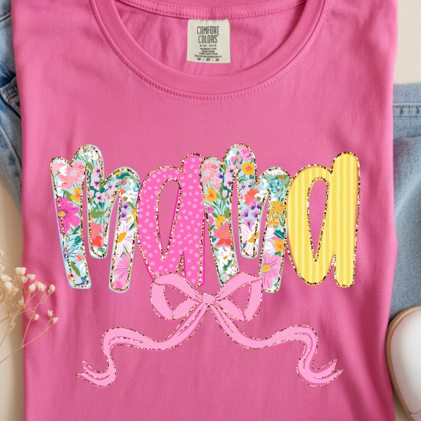 Floral Mama DTF Print