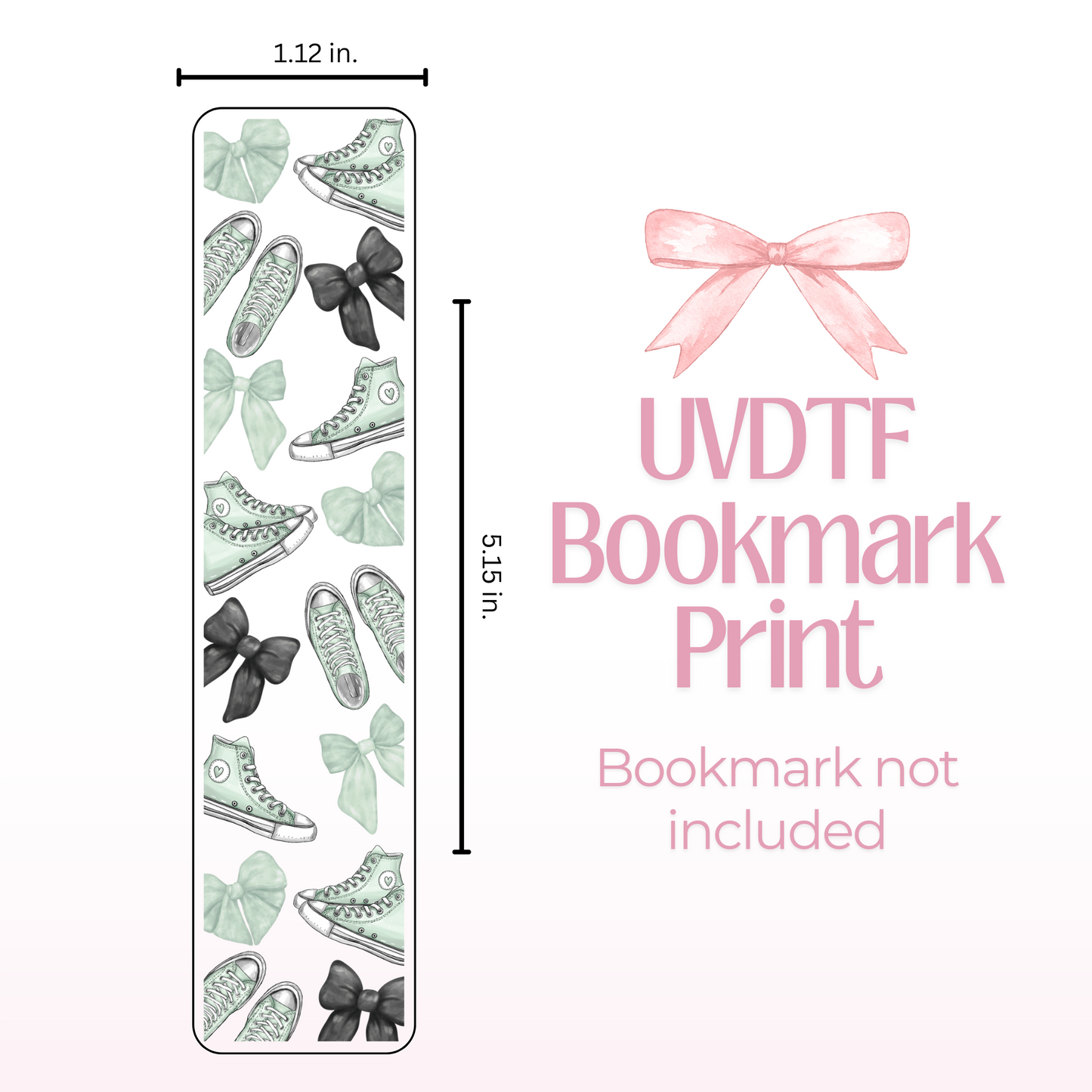 Mint Shoes Double Sided Bookmark
