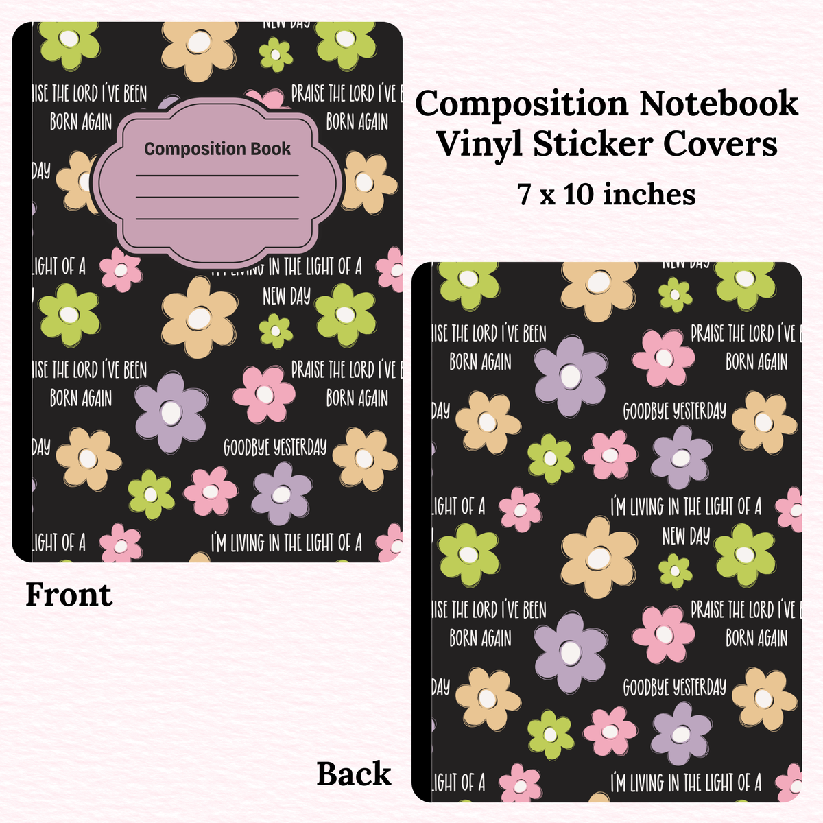 Goodbye Yesterday Composition Notebook Vinyl Cover
