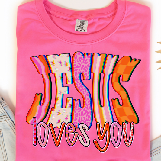 Jesus Loves You DTF Print