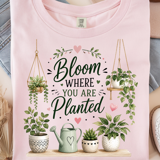 Bloom Plants DTF Print