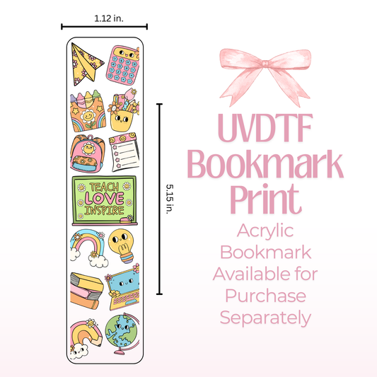 Teach Love Inspire Double Sided Bookmark